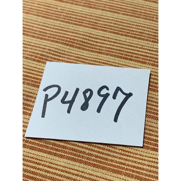 Striped Cotton Blend Fabric 1/2 yard x 52" Orange & Beige For Crafts & Sewing Pr - Picture 3 of 3